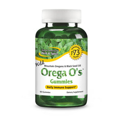 Front view of Orega O’s gummy bottle