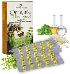 Oreganic Plus Mastic bottle label