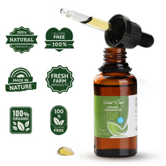 Close-up of oregano oil diluted in olive oil