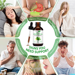 Lifestyle image showing oregano oil drops for energy