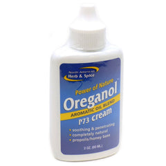 Packaging box for North American Herb & Spice Oreganol P73 Cream 2 oz