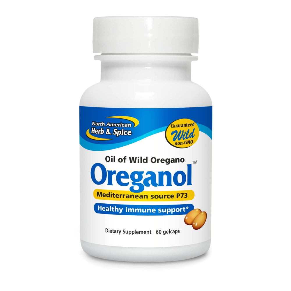 Oreganol P73 Gel-Capsules bottle front view