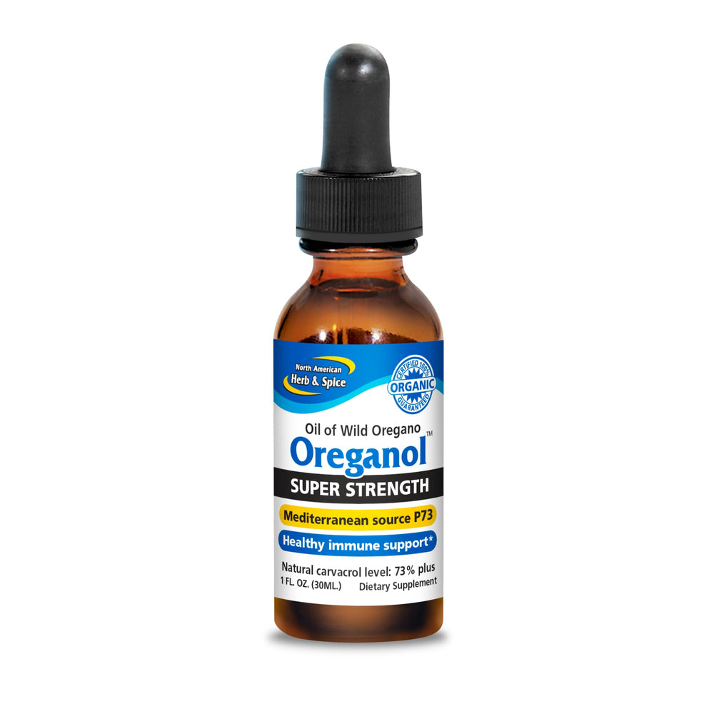 Oreganol P73 Super Strength oregano oil bottle