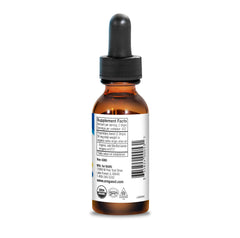Close-up of Oreganol P73 bottle with dropper