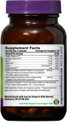 Close-up of capsules and organic ingredients for Lion's Mane brain support
