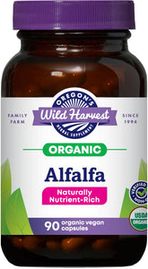 Bottle of Oregon's Wild Harvest Alfalfa Capsules