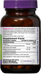 Close-up of Oregon's Wild Harvest Echinacea capsules