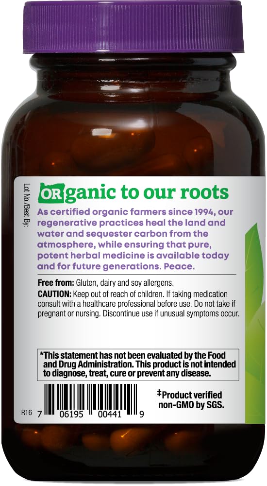 Vegan Maca root capsules in a bottle