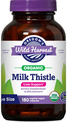 Oregon's Wild Harvest Milk Thistle organic vegan capsules, 180 count