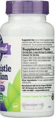 Organic herbs and standard 80% silymarin on label