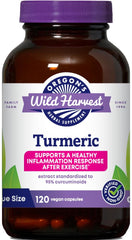Oregon's Wild Harvest Turmeric 120 Vegan Capsules bottle