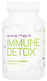 Orenda Immune + Detox bottle featuring 120 capsules