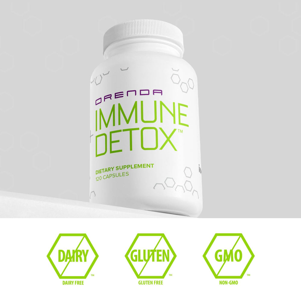 Orenda Immune + Detox packaging and label