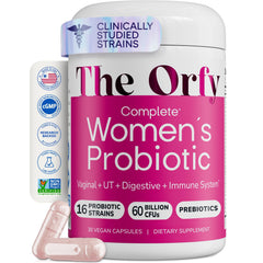 Orfy Complete Probiotics for Women bottle and packaging
