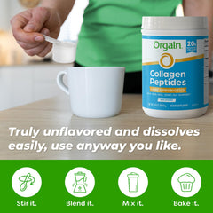 Label highlighting 1B CFU probiotics in Orgain product