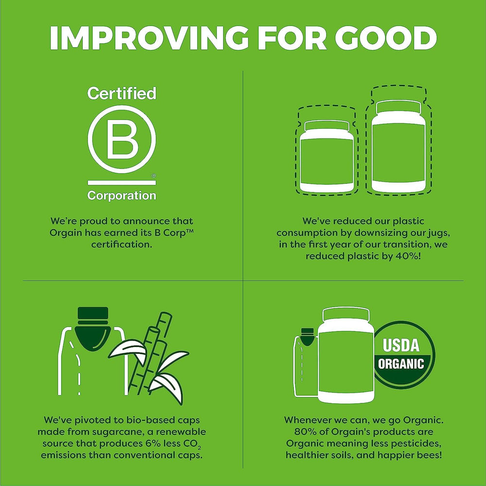 Orgain protein-rich collagen serving blends smoothly into beverages