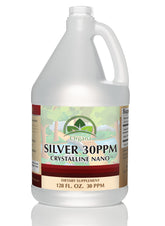 Organa Crystalline Nano Colloidal Silver bottle, 1 gallon (128 oz)