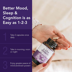 Graphic showing mood, sleep and cognition benefits
