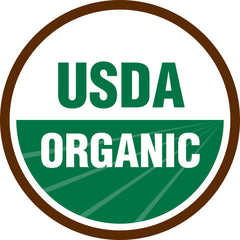 Organic acai powder label showing non-GMO and vegan