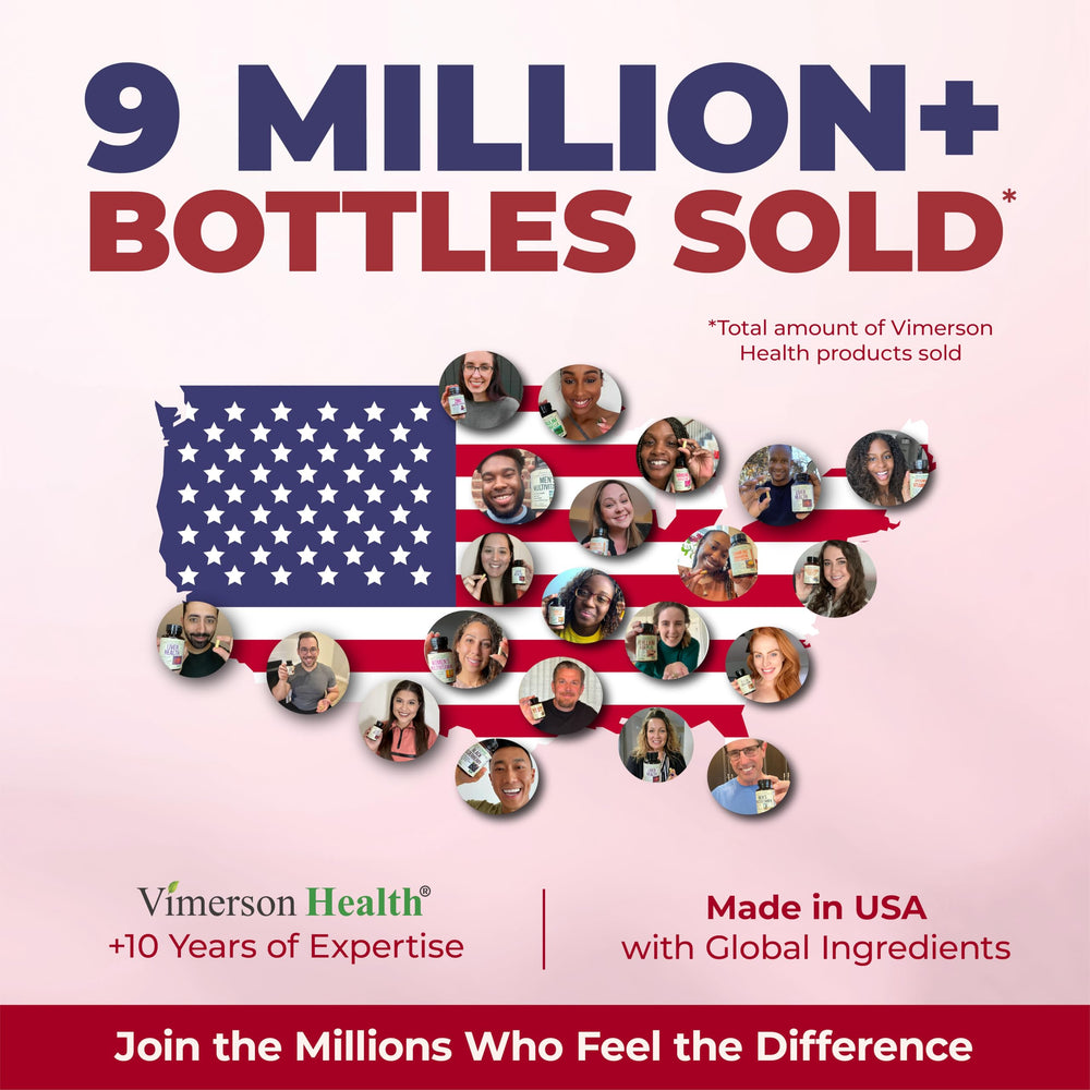 Packaging indicating Made in USA and third-party tested