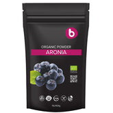 Front view of Organic Aronia Berry Powder 1lb packaging