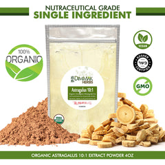 Close-up of organic Astragalus powder texture
