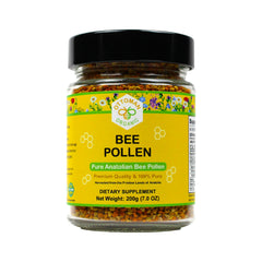 Organic bee pollen in 200g packaging