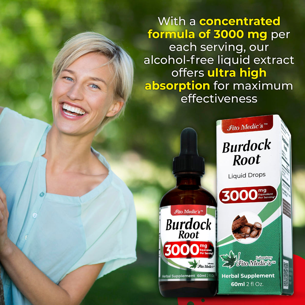 Organic burdock root source used in tincture