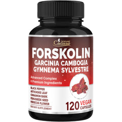 Organic Cadane Forskolin bottle – two-month supply for daily wellness support.