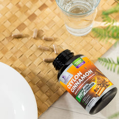 Lifestyle image of adults taking cinnamon supplements