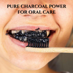 Skin detox and revitalization concept with charcoal powder