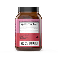 Organic cranberry powder and capsules arranged for display