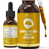 Organic Ginkgo Biloba Liquid Drops bottle – 4 oz