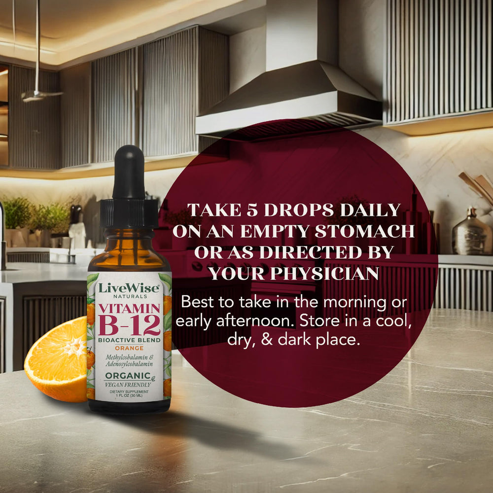 B12 liquid's base is organic grape alcohol.