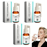 Organic Herbal Lung Cleansing Spray bottle on white background