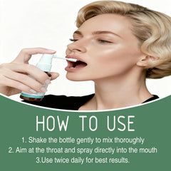 Three-pack display of Organic Herbal Lung Cleansing Spray