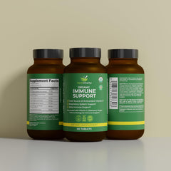 Supplement facts panel for Organic Immune Support