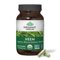 Organic India Neem Leaf Capsules bottle with 90 count