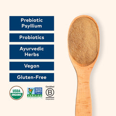 USDA Organic and Gluten Free badges on packaging