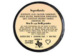 Remineralizing tooth powder with organic ingredients