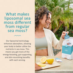 Organic Irish sea moss gel with plant-based formula