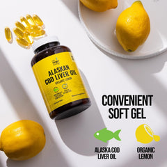 Real organic lemon flavor cod liver oil