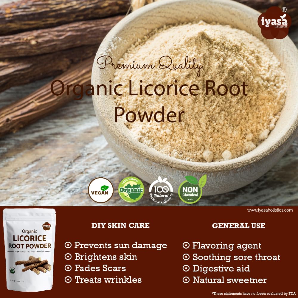 Organic Licorice Root Powder product in container