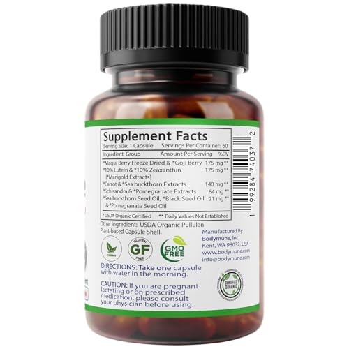Organic Lutein and Zeaxanthin blend ingredients