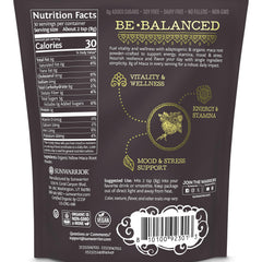 Close-up of organic maca powder texture