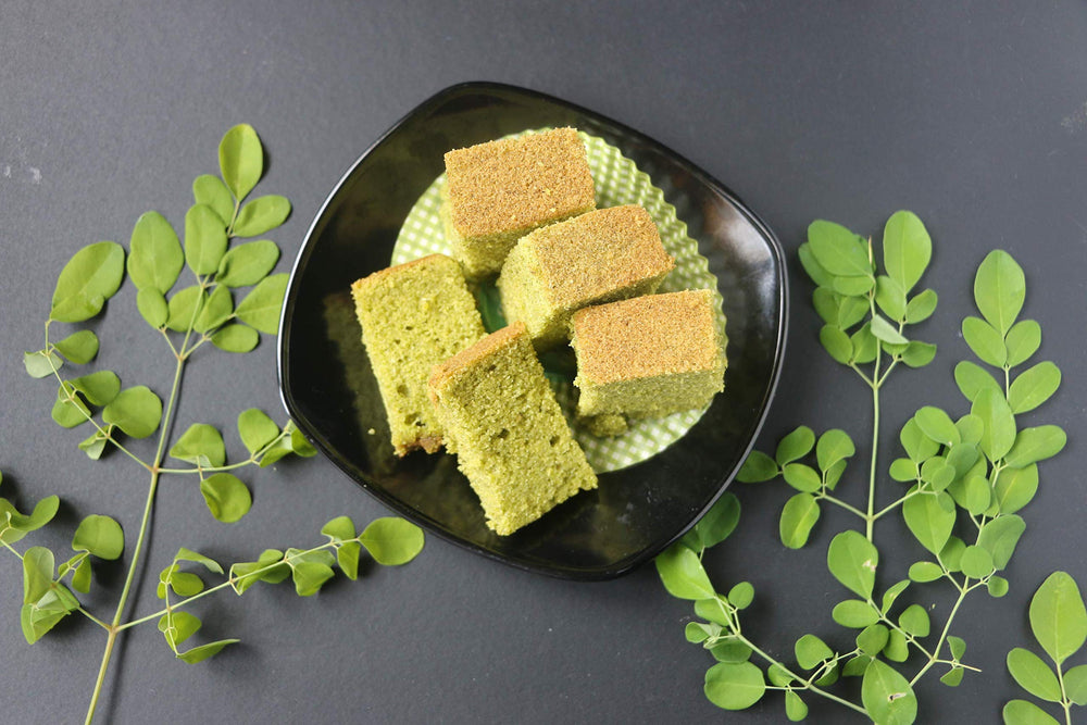 Two-pack Organic Moringa Powder on white background