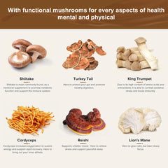 Barista preparing a mug of mushroom coffee with blend