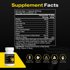 Organic non-GMO bee pollen powder product