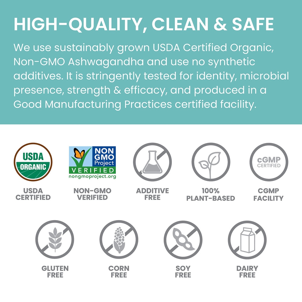 Organic, non-GMO, vegan and gluten-free label