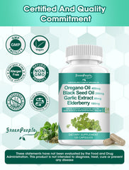 Packaging and box for Organic Oregano Oil Capsules